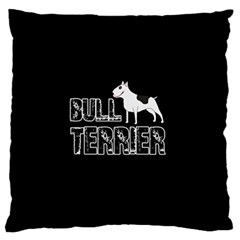Bull Terrier  Standard Flano Cushion Case (two Sides) by Valentinaart