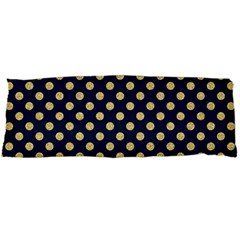 Navy/gold Polka Dots Body Pillow Case Dakimakura (two Sides) by Colorfulart23