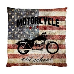 Motorcycle Old School Standard Cushion Case (two Sides) by Valentinaart