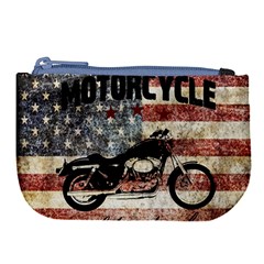 Motorcycle Old School Large Coin Purse by Valentinaart