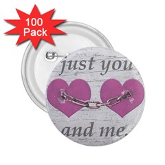 Shabby Chich Love Concept Poster 2 25  Buttons (100 Pack) 