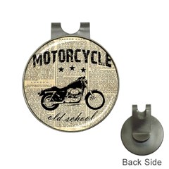 Motorcycle Old School Hat Clips With Golf Markers by Valentinaart