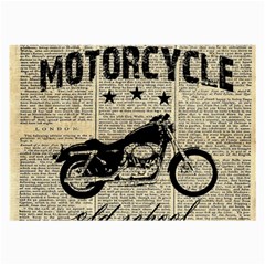 Motorcycle Old School Large Glasses Cloth by Valentinaart