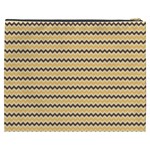 Colored Zig Zag Cosmetic Bag (XXXL)  Back