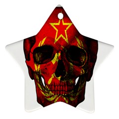 Russian Flag Skull Star Ornament (two Sides) by Valentinaart