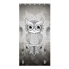 Wonderful Owl, Mandala Design Shower Curtain 36  X 72  (stall)  by FantasyWorld7