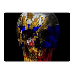 Russian Flag Skull Double Sided Flano Blanket (mini)  by Valentinaart