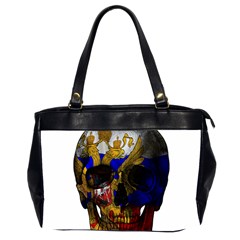 Russian Flag Skull Office Handbags (2 Sides)  by Valentinaart