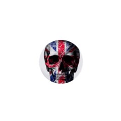 Uk Flag Skull 1  Mini Buttons by Valentinaart