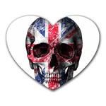 UK flag skull Heart Mousepads Front