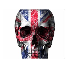 Uk Flag Skull Double Sided Flano Blanket (large)  by Valentinaart