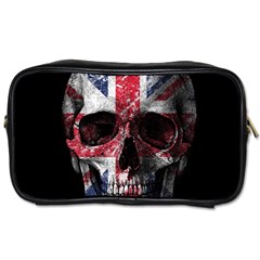 Uk Flag Skull Toiletries Bags