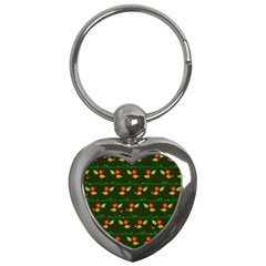 Plants And Flowers Key Chains (heart)  by linceazul