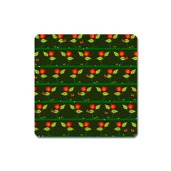 Plants And Flowers Square Magnet by linceazul