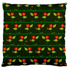 Plants And Flowers Large Cushion Case (two Sides) by linceazul