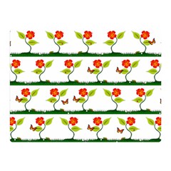 Plants And Flowers Double Sided Flano Blanket (mini)  by linceazul