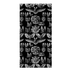 1904 Haeckel Chiroptera Black Shower Curtain 36  X 72  (stall)  by EndlessVintage