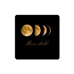 Moon Child Square Magnet by Valentinaart