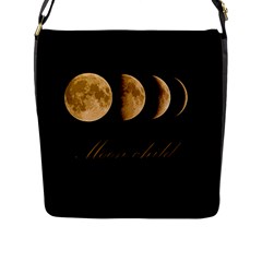 Moon Child Flap Messenger Bag (l)  by Valentinaart