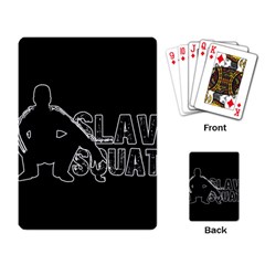 Slav Squat Playing Card by Valentinaart
