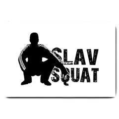 Slav Squat Large Doormat  by Valentinaart