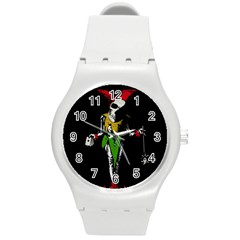 Joker  Round Plastic Sport Watch (m) by Valentinaart