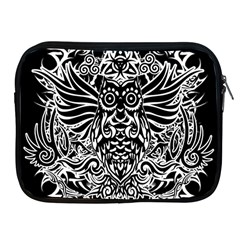 Tattoo Tribal Owl Apple Ipad 2/3/4 Zipper Cases by Valentinaart