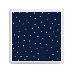 Navy/gold Stars Memory Card Reader (square)  by Colorfulart23