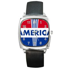 America 1769750 1280 Square Metal Watch