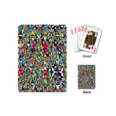 Psychedelic Background Playing Cards (mini)  by Colorfulart23