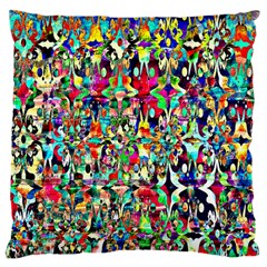 Psychedelic Background Large Cushion Case (two Sides) by Colorfulart23