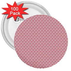 Kisspattern 01 3  Buttons (100 Pack)  by paulaoliveiradesign
