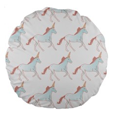 Unicorn Pattern Large 18  Premium Round Cushions