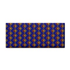 Blue Geometric Losangle Pattern Cosmetic Storage Cases by paulaoliveiradesign