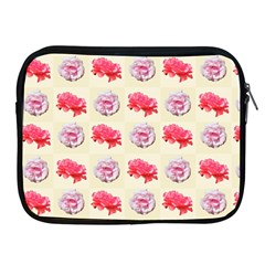 Yellow Floral Roses Pattern Apple Ipad 2/3/4 Zipper Cases