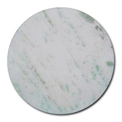 Greenish Marble Texture Pattern Round Mousepads