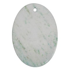 Greenish Marble Texture Pattern Ornament (Oval)