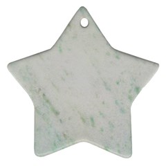 Greenish Marble Texture Pattern Ornament (Star)