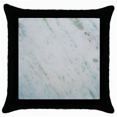 Greenish Marble Texture Pattern Throw Pillow Case (Black)