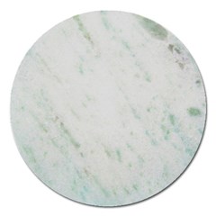 Greenish Marble Texture Pattern Magnet 5  (Round)