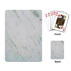 Greenish Marble Texture Pattern Playing Card