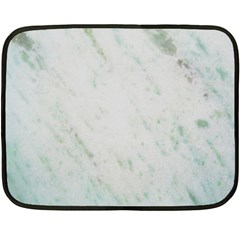 Greenish Marble Texture Pattern Double Sided Fleece Blanket (Mini) 