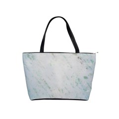 Greenish Marble Texture Pattern Shoulder Handbags