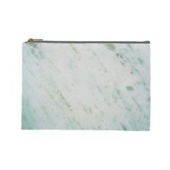 Greenish Marble Texture Pattern Cosmetic Bag (Large) 