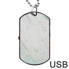 Greenish Marble Texture Pattern Dog Tag USB Flash (One Side)