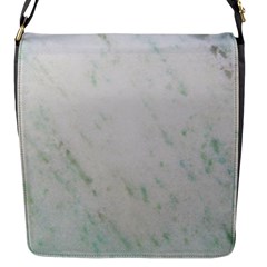 Greenish Marble Texture Pattern Flap Messenger Bag (s) by paulaoliveiradesign