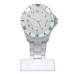 Greenish Marble Texture Pattern Plastic Nurses Watch