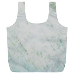 Greenish Marble Texture Pattern Full Print Recycle Bags (L) 