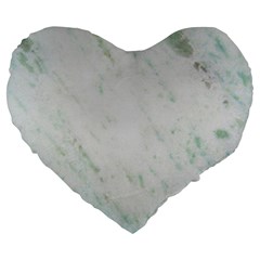 Greenish Marble Texture Pattern Large 19  Premium Flano Heart Shape Cushions