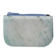 Greenish Marble Texture Pattern Large Coin Purse